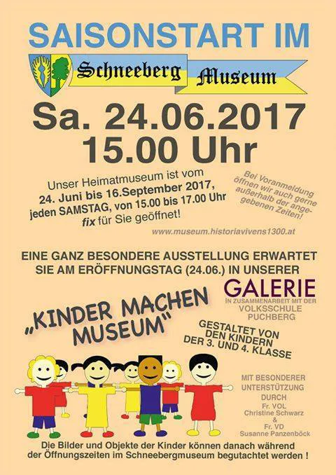Originalplakat: Kinder machen Museum