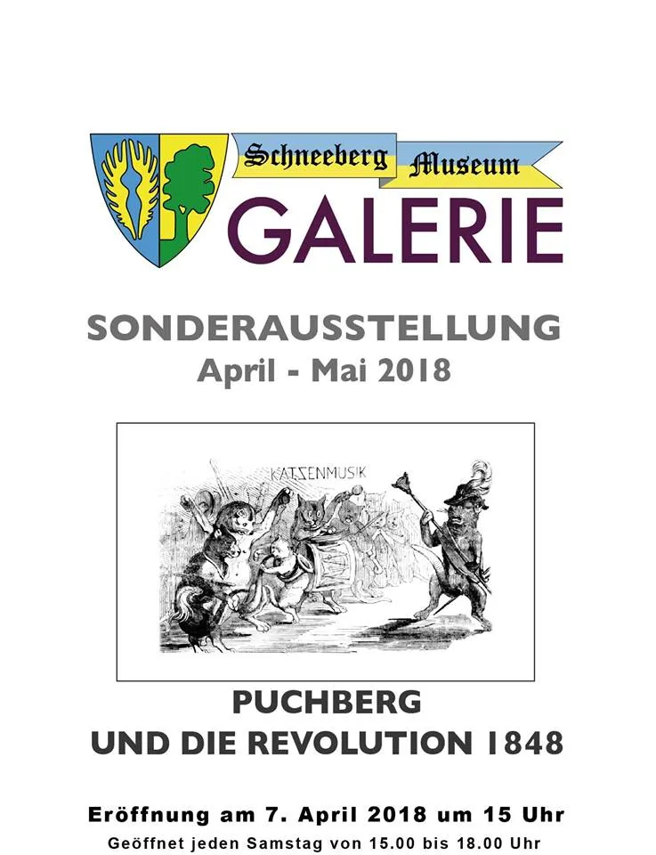 Originalplakat: Puchberg im Revolutionsjahr 1848